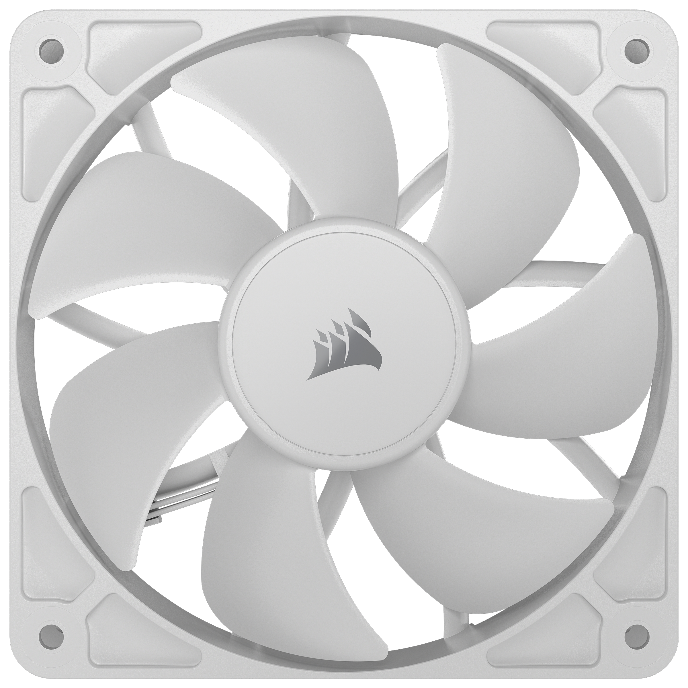 A large main feature product image of Corsair RS120 - 120mm PWM Fan (White)