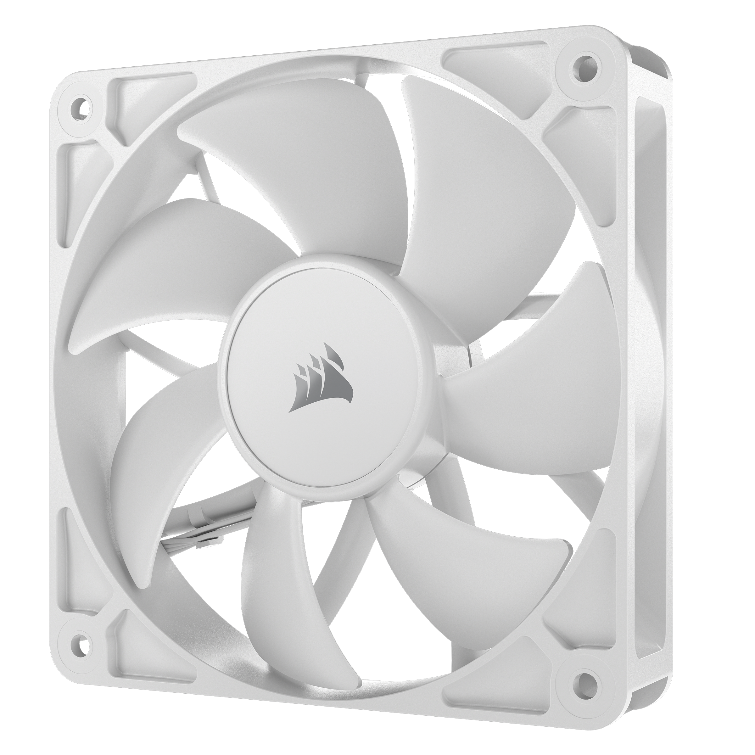 A large main feature product image of Corsair RS120 - 120mm PWM Fan 3-Pack (White)