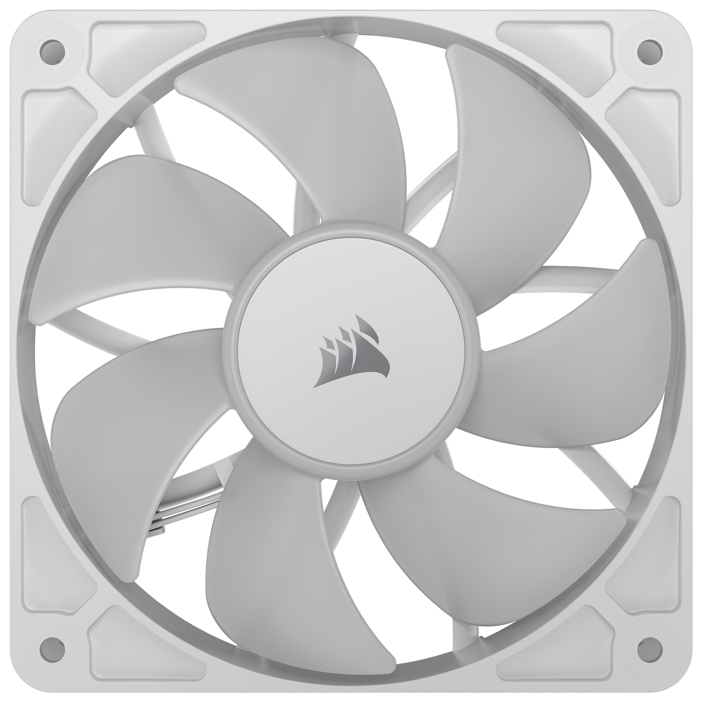 A large main feature product image of Corsair RS120 ARGB - 120mm PWM Fan 3-Pack (White)