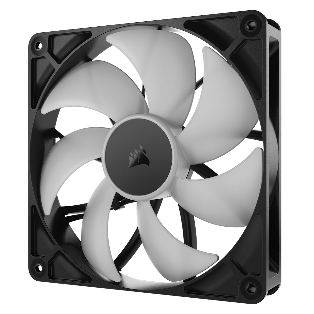A large main feature product image of Corsair RS140 ARGB - 140mm PWM Fan 2-Pack (Black)