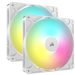A product image of Corsair RS140 ARGB - 140mm PWM Fan 2-Pack (White)