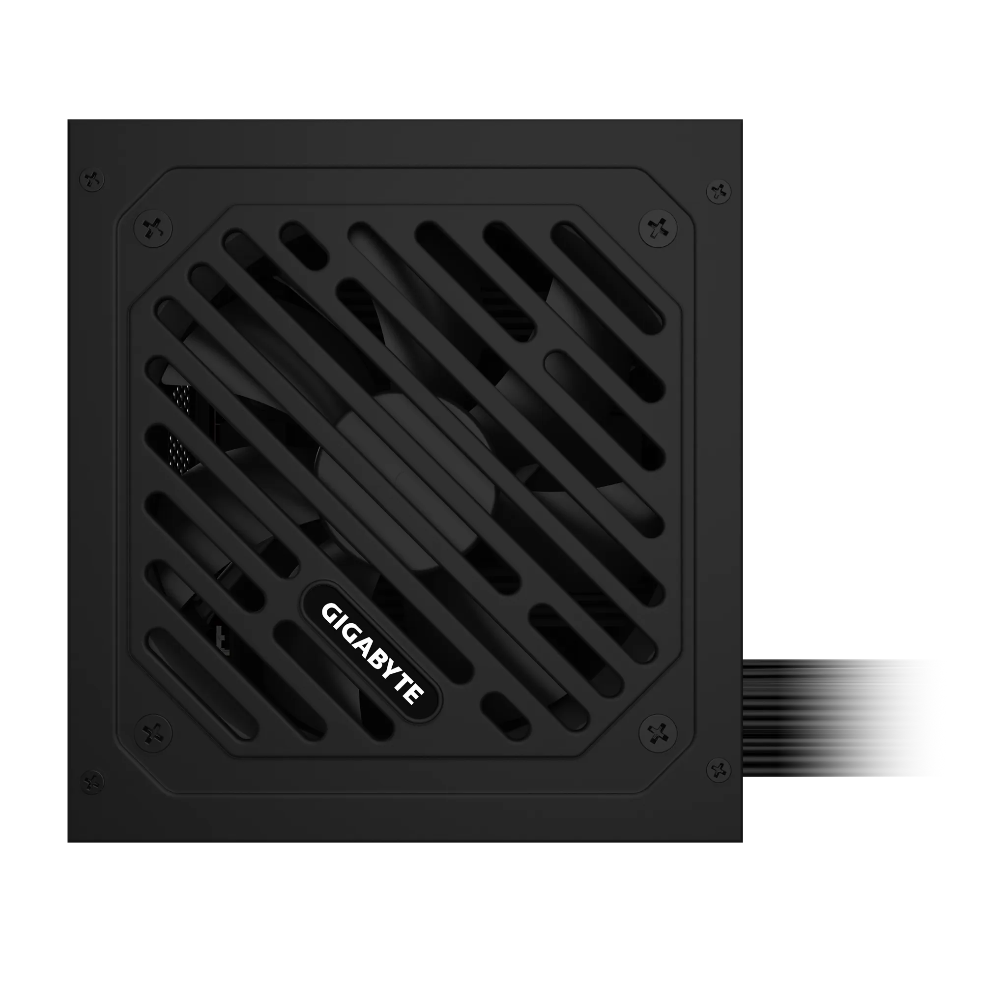 A large main feature product image of Gigabyte P650SS - 650W Silver ATX PSU