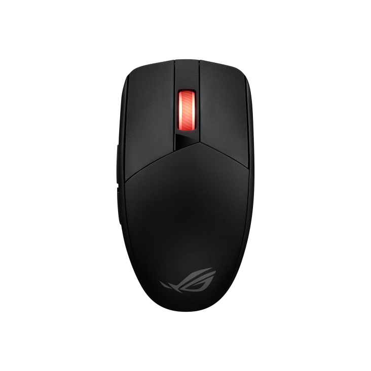 A large main feature product image of ASUS ROG Impact III Wireless Gaming Mouse