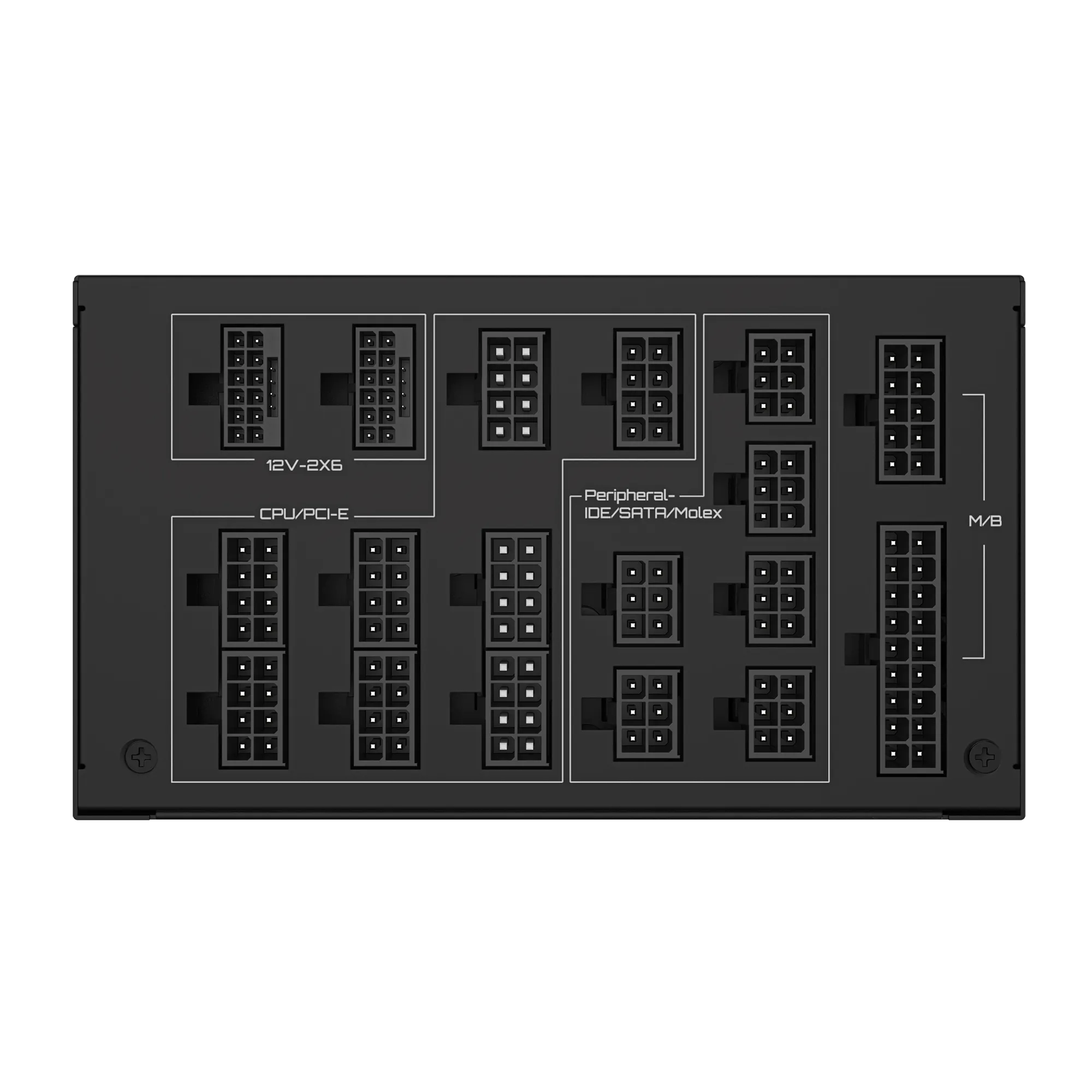 A large main feature product image of Gigabyte UD1600PM PG5 AI Top 1600W Platinum ATX Modular 15A PSU 