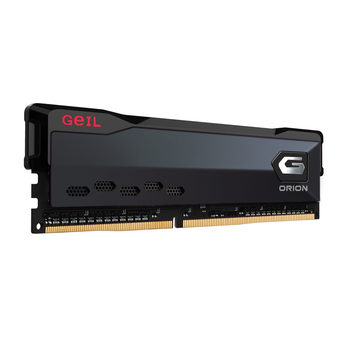 A large main feature product image of GeIL Orion 32GB Kit (2x16GB) DDR4-3200 C16 (Charcoal Grey)