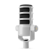 A product image of RODE PodMic - Cardioid Dynamic Broadcast XLR Microphone (White)