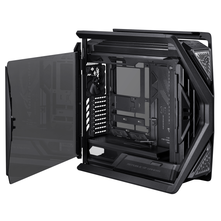 A large main feature product image of ASUS ROG Hyperion GR701 BTF Edition Full Tower Case - Black