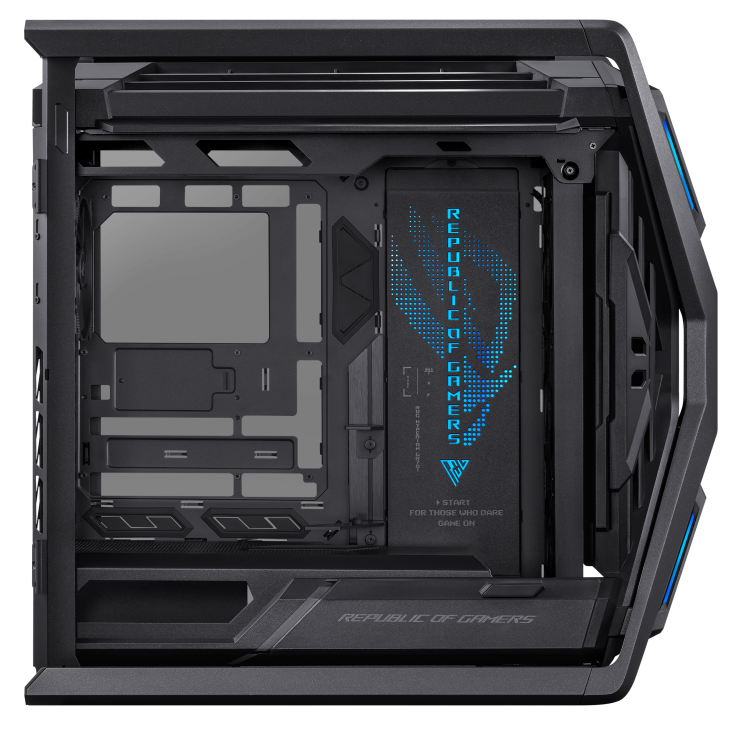 A large main feature product image of ASUS ROG Hyperion GR701 BTF Edition Full Tower Case - Black