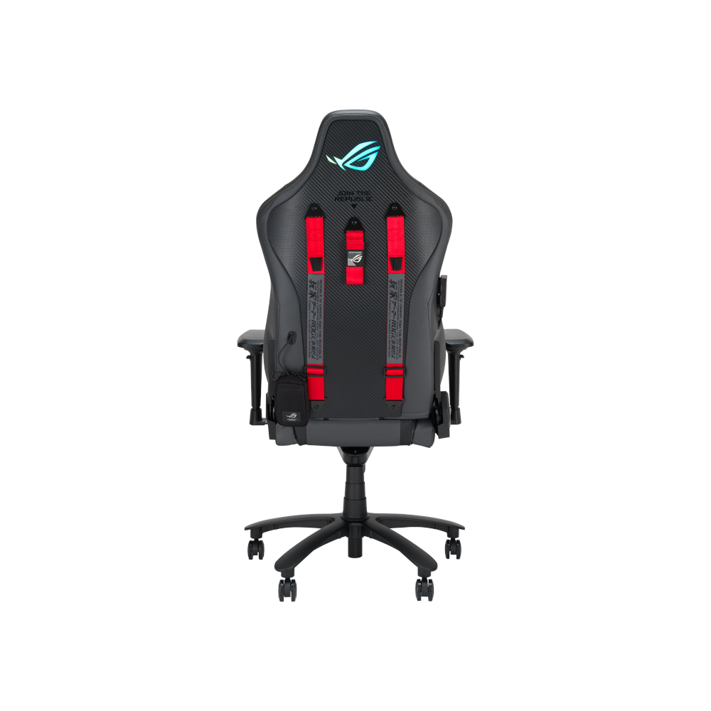 A large main feature product image of ASUS ROG Chariot X RGB Gaming Chair - Grey