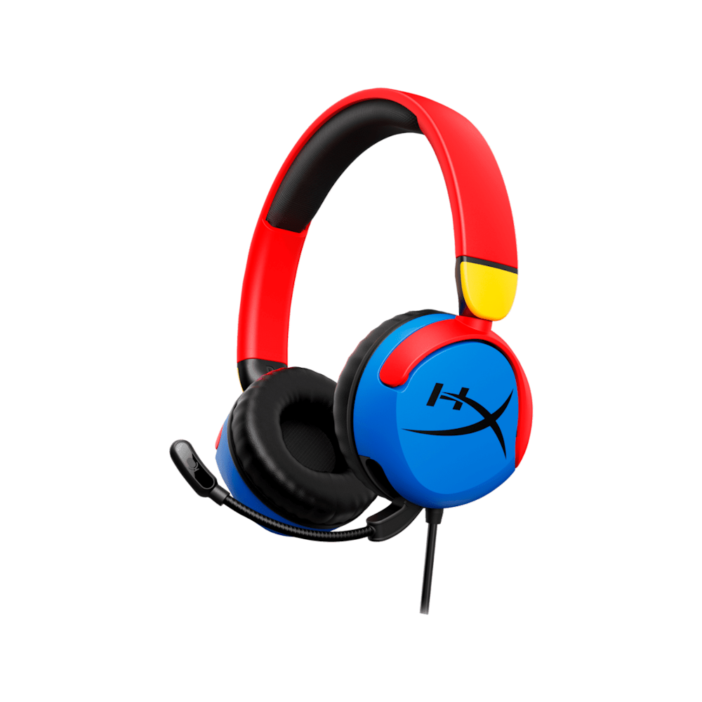 A large main feature product image of HyperX Cloud Mini - Compact Headset for Young Gamers (Multi-Colour)