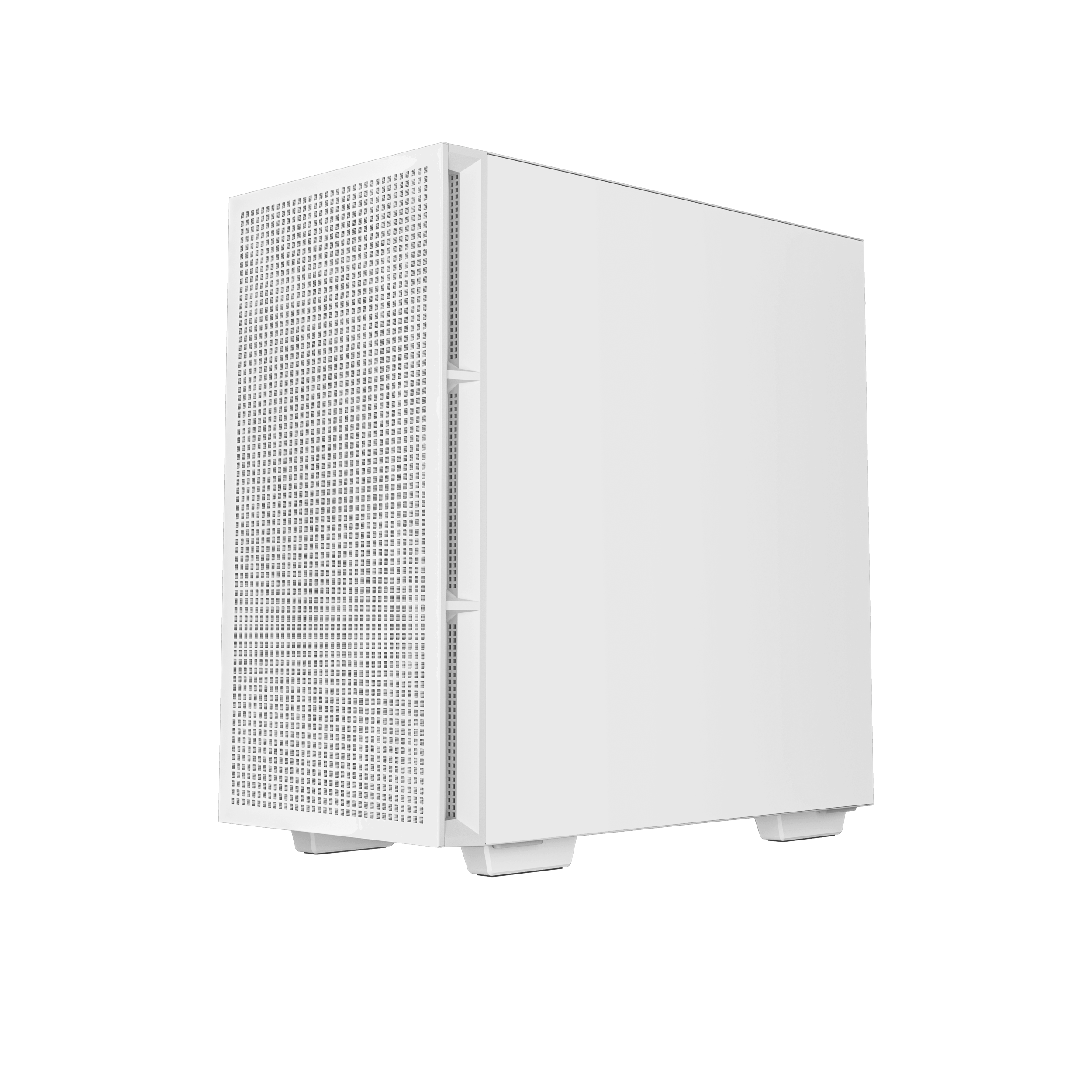 A large main feature product image of DeepCool CH360 Tempered Glass Micro Tower Case (White)