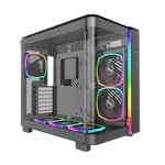 A small tile product image of Montech KING 95 PRO Dual-Chamber Tempered Glass Mid Tower Case (Black)