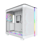 A small tile product image of Montech KING 95 PRO Dual-Chamber Tempered Glass Mid Tower Case (White)