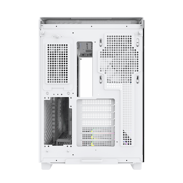 A large main feature product image of Montech KING 95 PRO Dual-Chamber Tempered Glass Mid Tower Case (White)