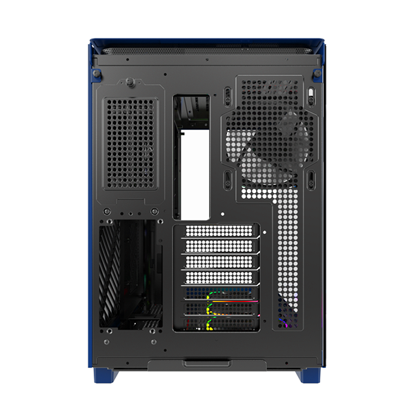A large main feature product image of Montech KING 95 PRO Dual-Chamber Tempered Glass Mid Tower Case (Blue)