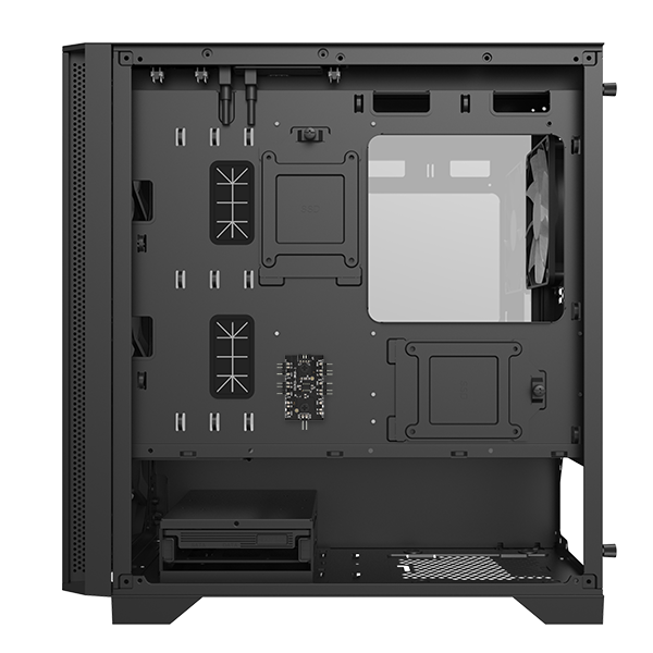 A large main feature product image of Montech AIR 100 ARGB Micro Tower Case (Black)