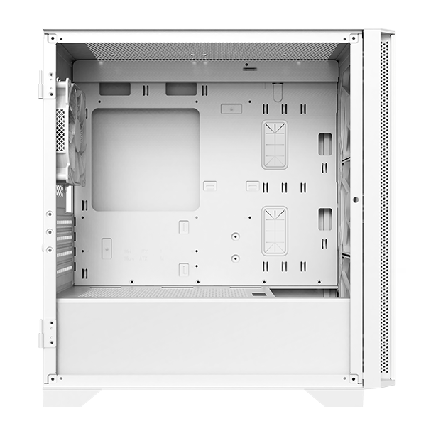 A large main feature product image of Montech AIR 100 ARGB Micro Tower Case (White)