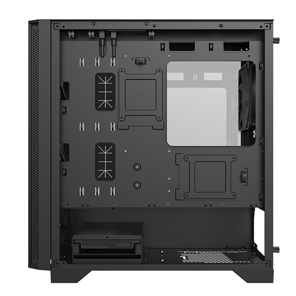 A large main feature product image of Montech AIR 100 LITE Micro Tower Case (Black)