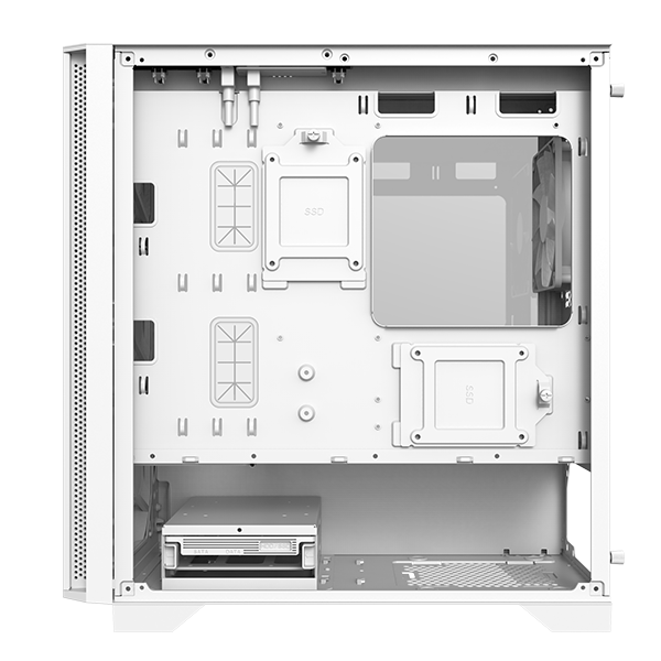 A large main feature product image of Montech AIR 100 LITE Micro Tower Case (White)