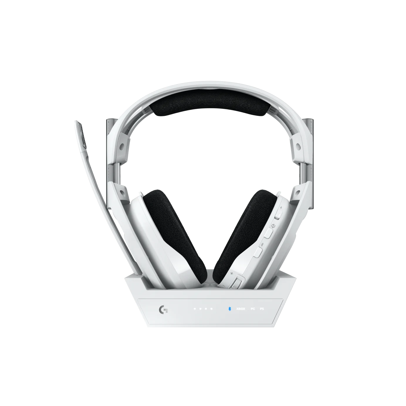 A large main feature product image of Logitech G ASTRO A50 X Wireless Headset & Base Station for PC/PS5/Xbox (White)
