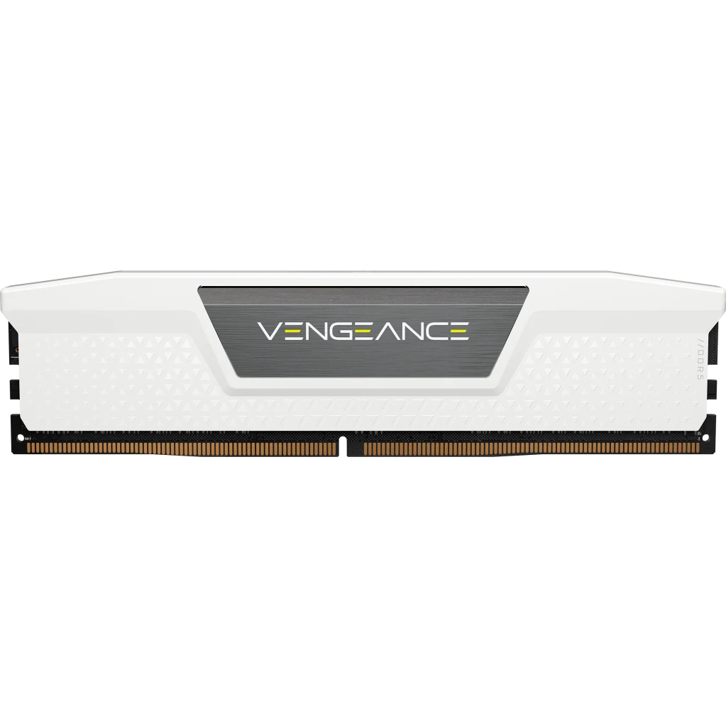A large main feature product image of Corsair Vengeance 32GB Kit (2x16GB) XMP DDR5-6000 C36 (White)