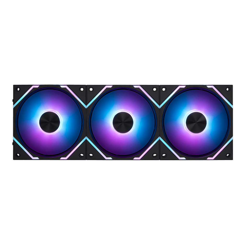 A large main feature product image of MSI MPG EZ120 ARGB 120mm Fan - 3 Pack