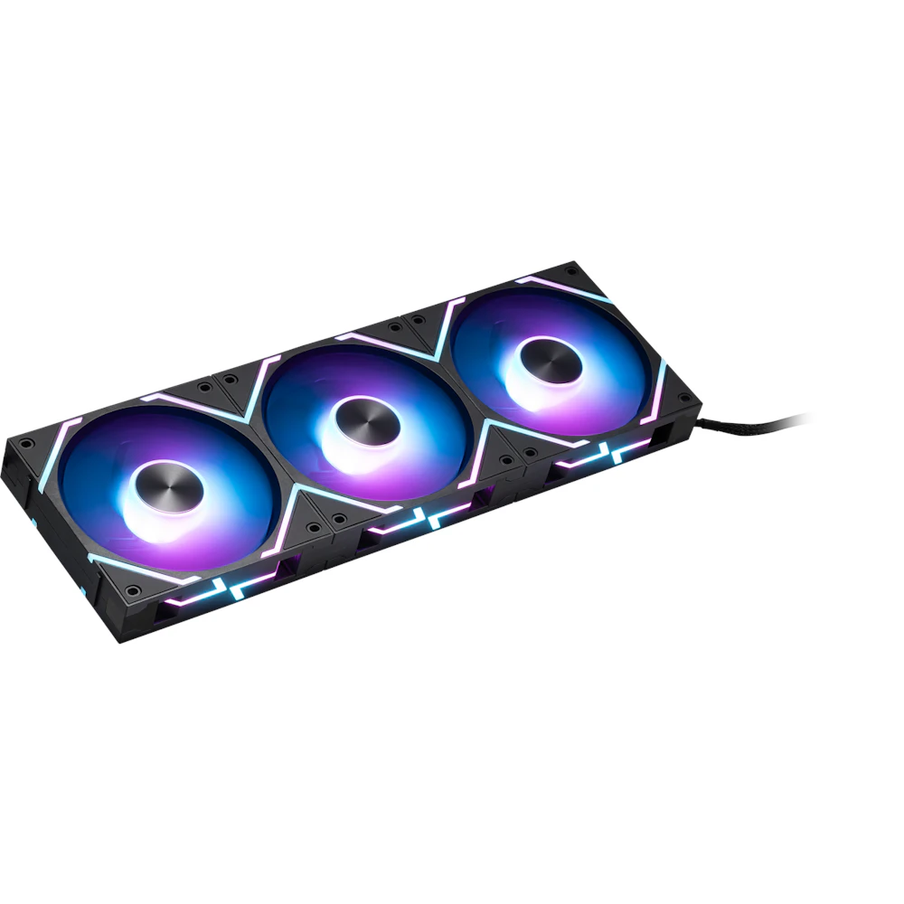 A large main feature product image of MSI MPG EZ120 ARGB 120mm Fan - 3 Pack