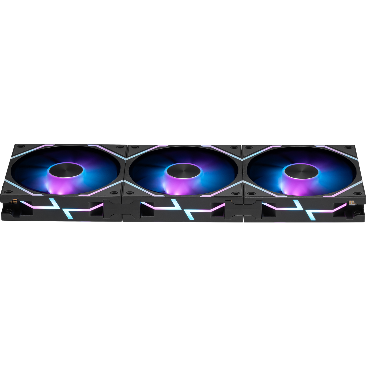 A large main feature product image of MSI MPG EZ120 ARGB 120mm Fan - 3 Pack