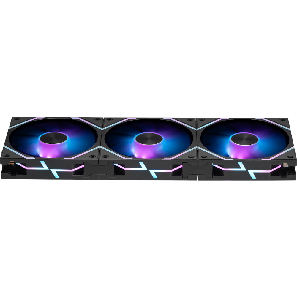 A large main feature product image of MSI MPG EZ120 ARGB 120mm Fan - 3 Pack