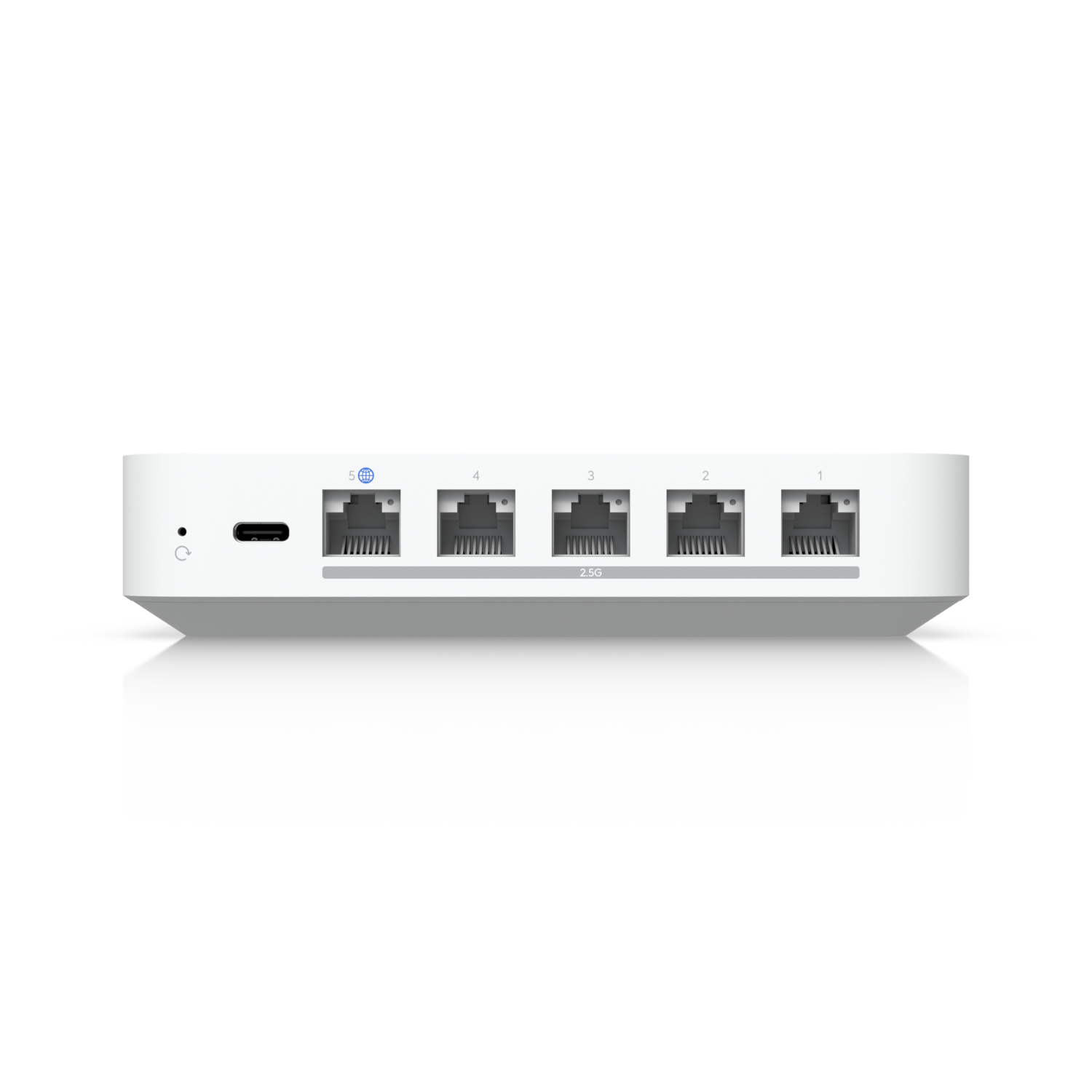 A large main feature product image of Ubiquiti UniFi Cloud Gateway Max 2.5GbE Router