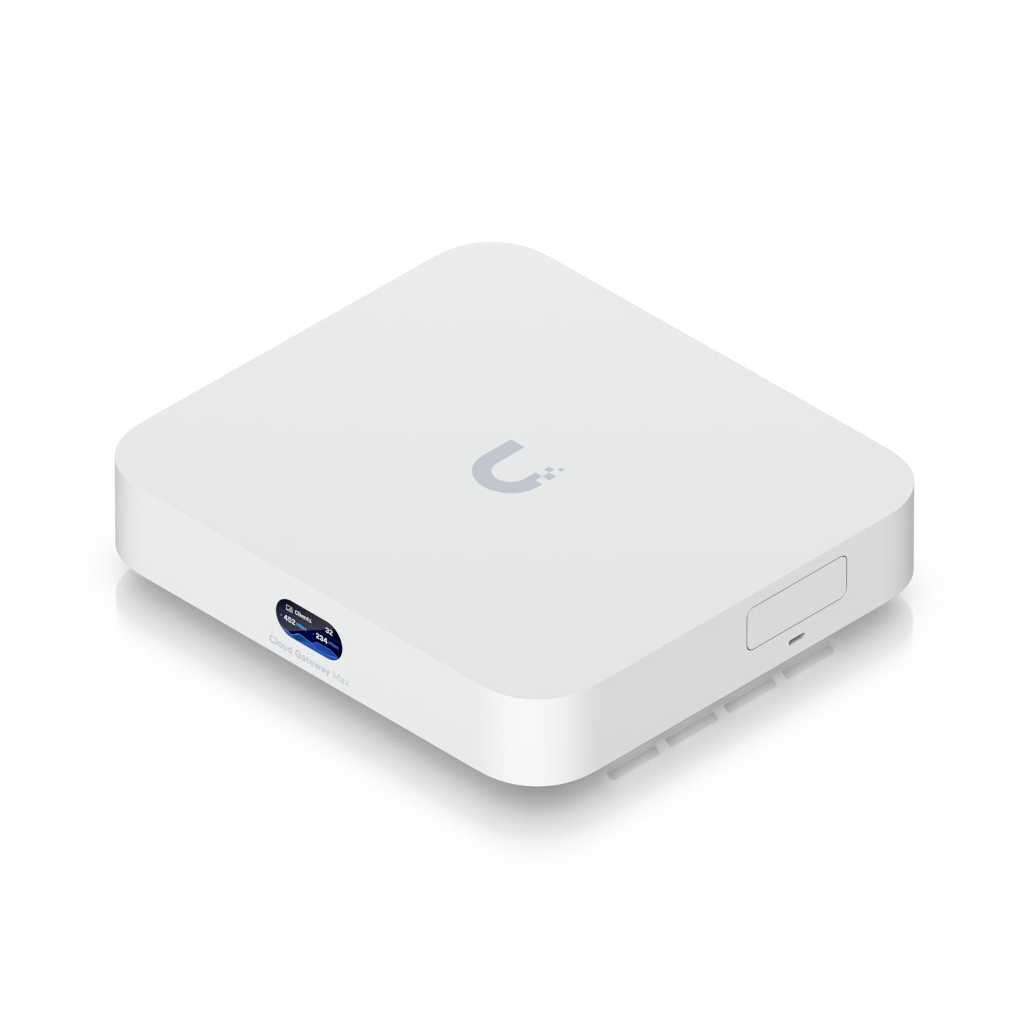 A large main feature product image of Ubiquiti UniFi Cloud Gateway Max 2.5GbE Router