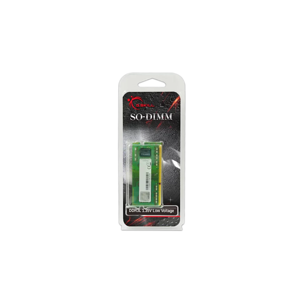 A large main feature product image of G.Skill 8GB Single (1x8GB) DDR3L-1600 C11 SO-DIMM