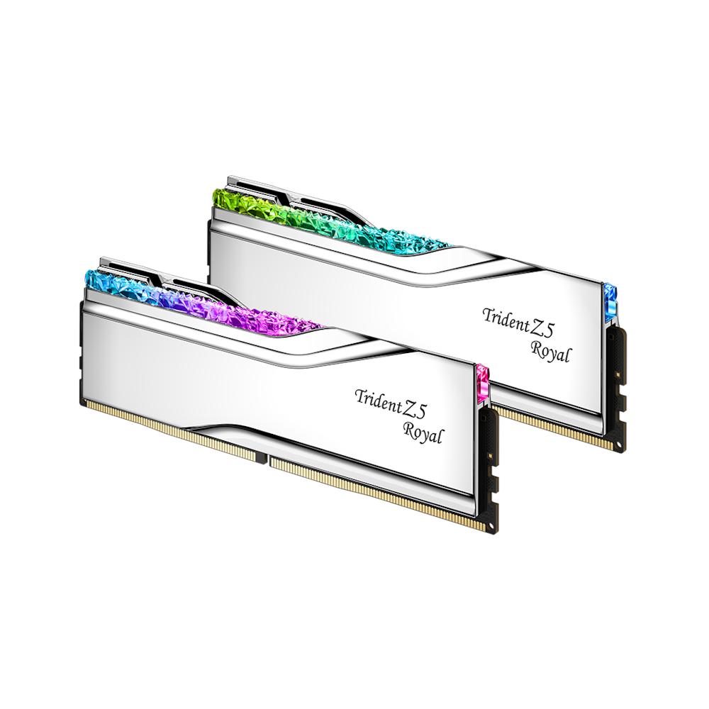 A large main feature product image of G.Skill Trident Z5 Royal RGB 32GB Kit (2x16GB) DDR5-6400 C32 (Silver)