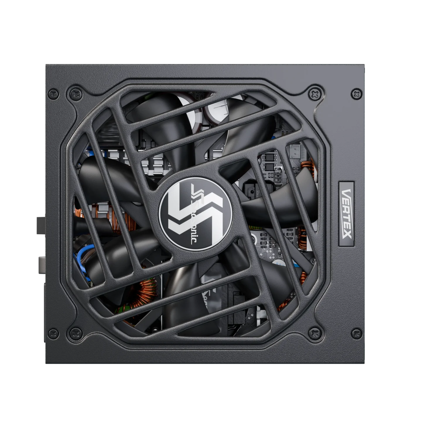 A large main feature product image of Seasonic VERTEX GX 1000W Gold PCIe 5.0 ATX 3.0 Modular PSU