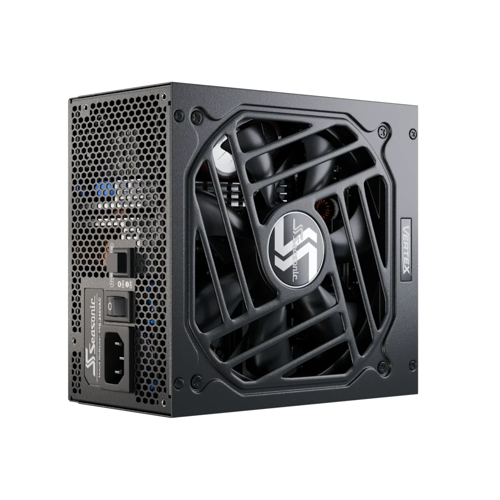 A large main feature product image of Seasonic VERTEX GX 1000W Gold PCIe 5.0 ATX 3.0 Modular PSU