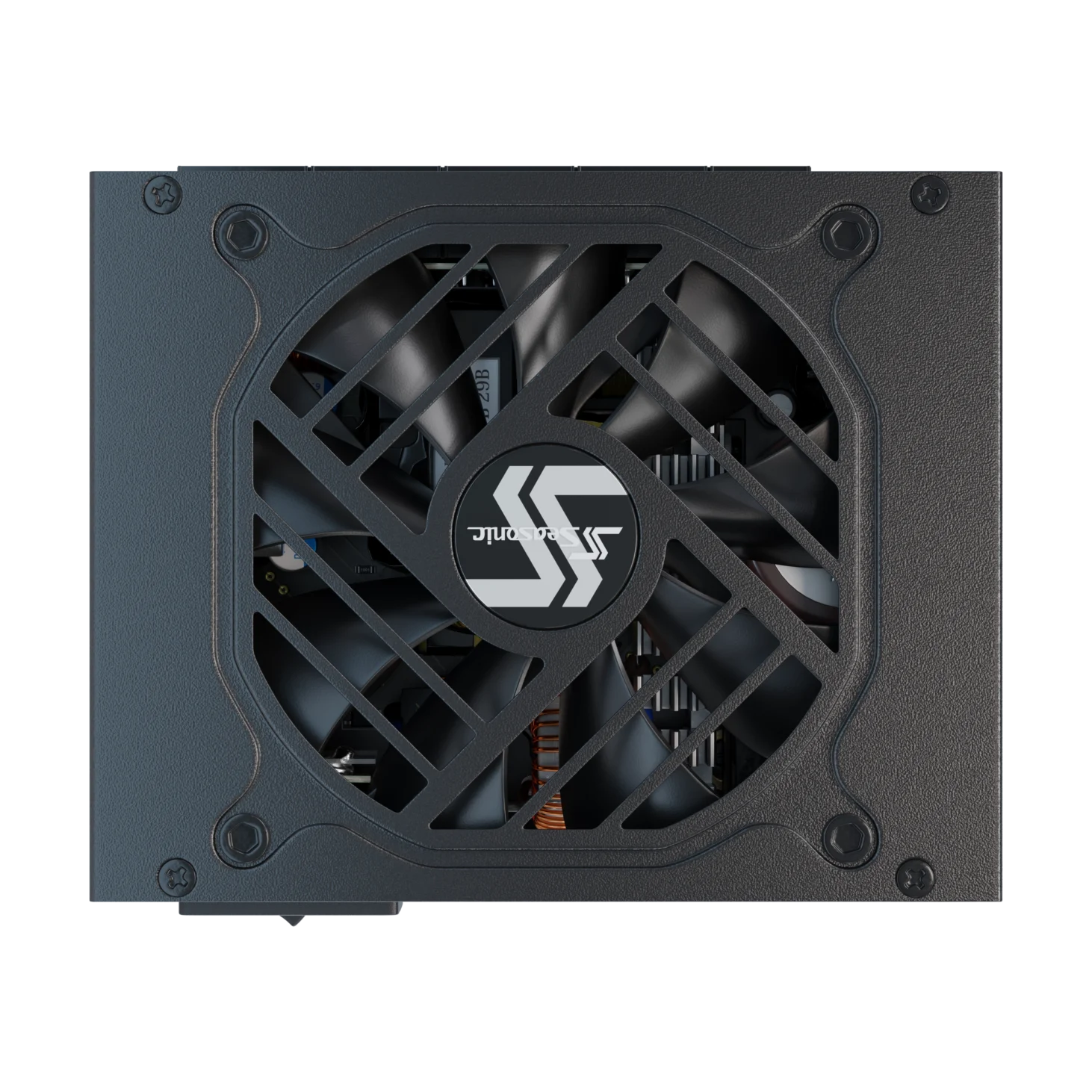 A large main feature product image of Seasonic FOCUS SGX 650W Gold SFX Modular PSU