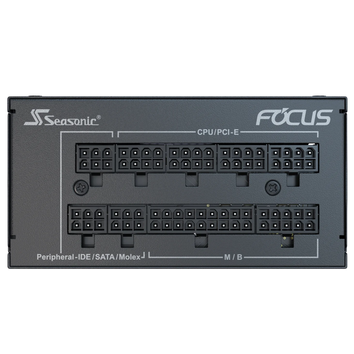 A large main feature product image of Seasonic FOCUS SPX 750W Platinum SFX Modular PSU