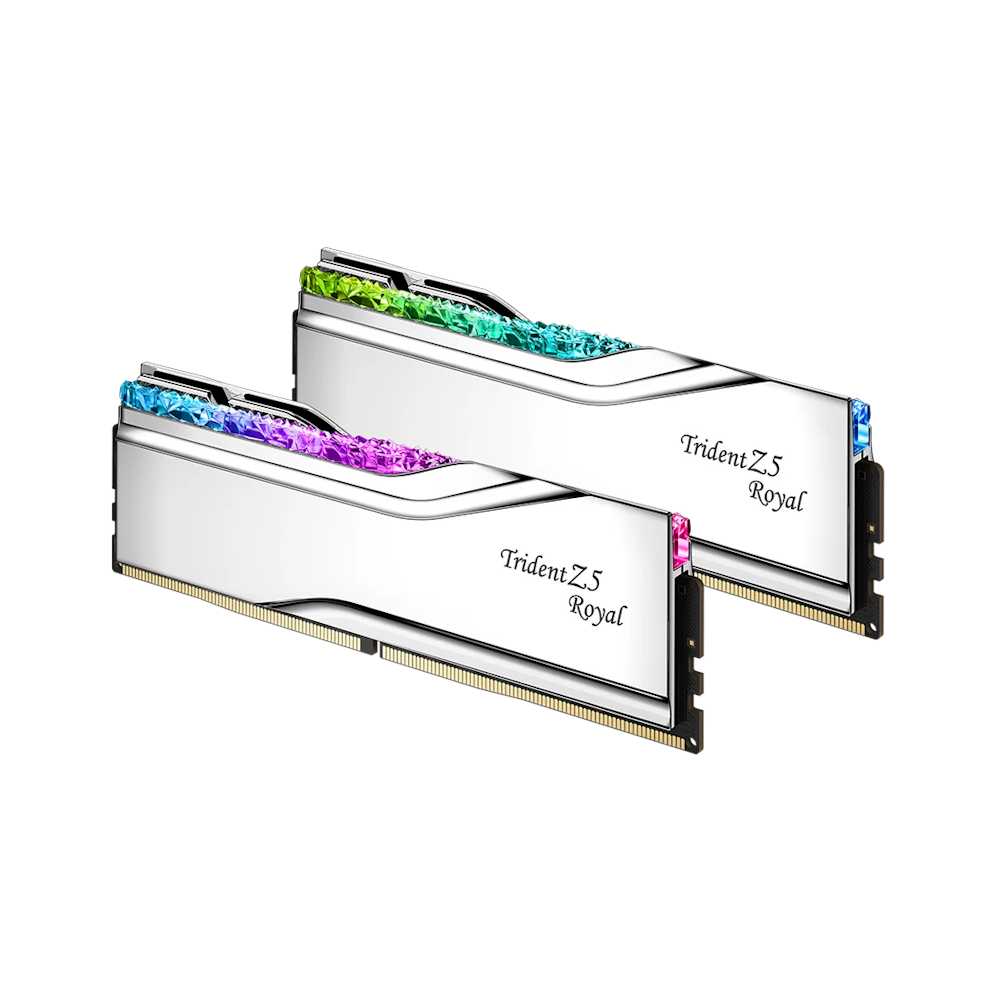 A large main feature product image of G.Skill Trident Z5 Royal RGB 32GB Kit (2x16GB) DDR5-7200 C34 (Silver)