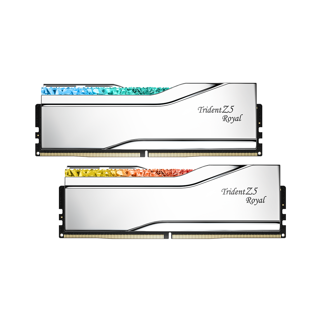 A large main feature product image of G.Skill Trident Z5 Royal RGB 32GB Kit (2x16GB) DDR5-7600 C36 (Silver)