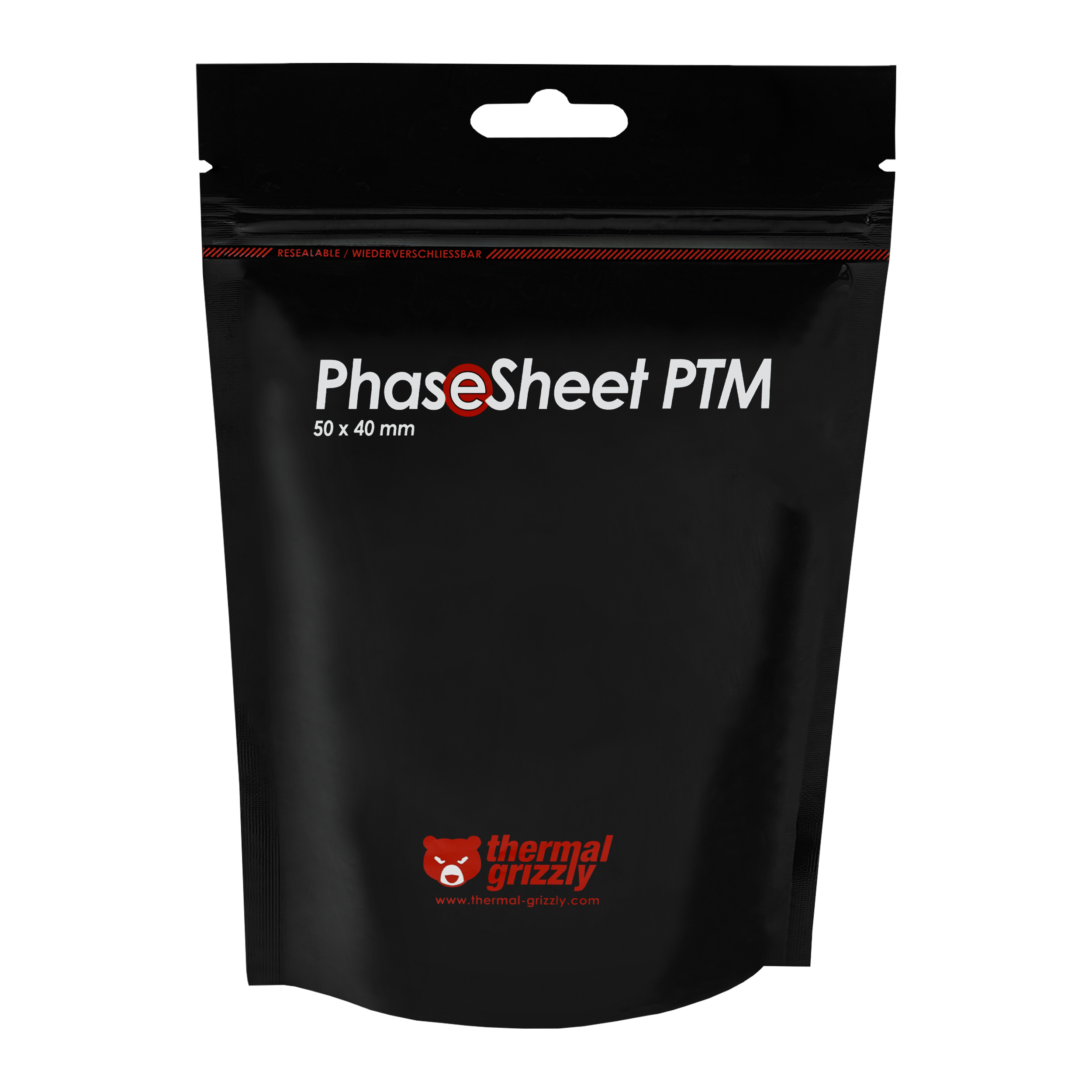 A large main feature product image of Thermal Grizzly PhaseSheet PTM - 50x40mm Phase Change Thermal Pad