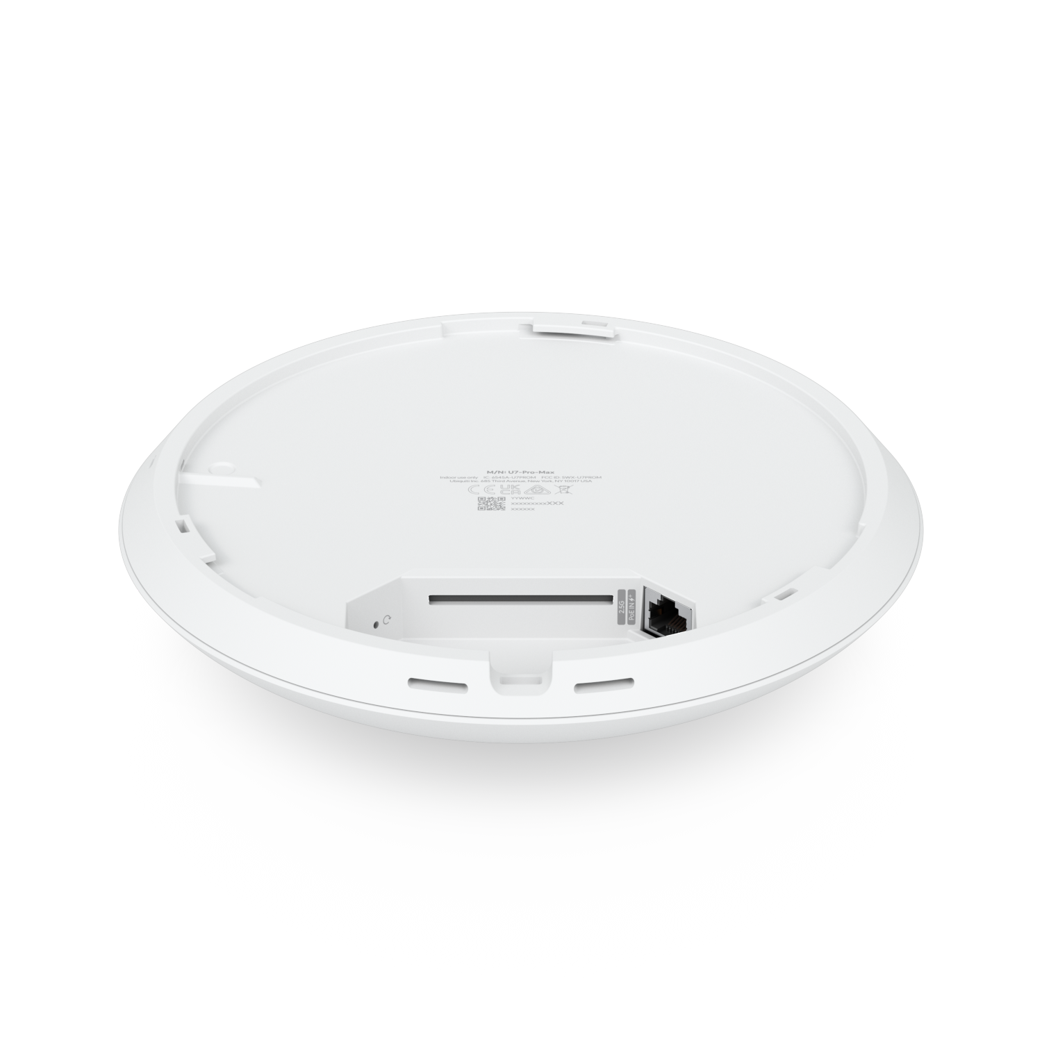 A large main feature product image of Ubiquiti UniFi U7 Pro Max Ceiling-Mounted Wi-Fi 7 Wireless Access Point