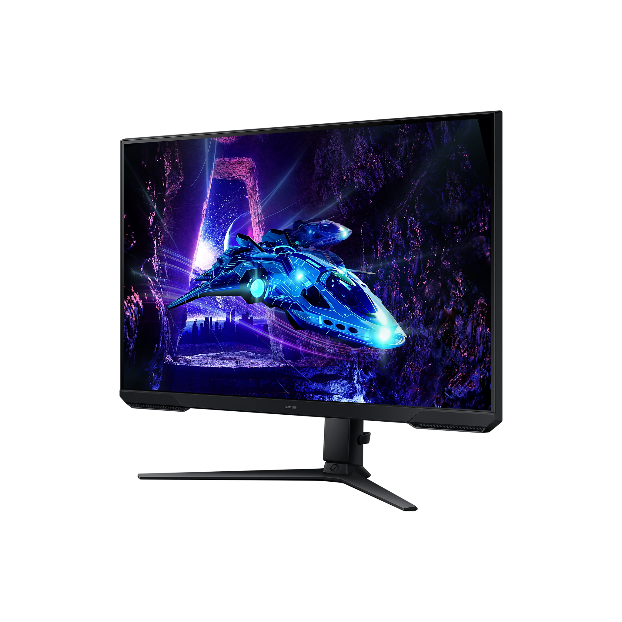 A large main feature product image of Samsung Odyssey G30D - 32" 1080p 180Hz VA Gaming Monitor