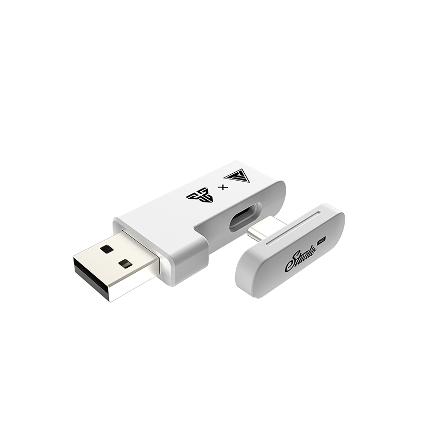 A large main feature product image of Fantech WHG03 PRO - Wireless 7.1 Surround Gaming Headset (White)