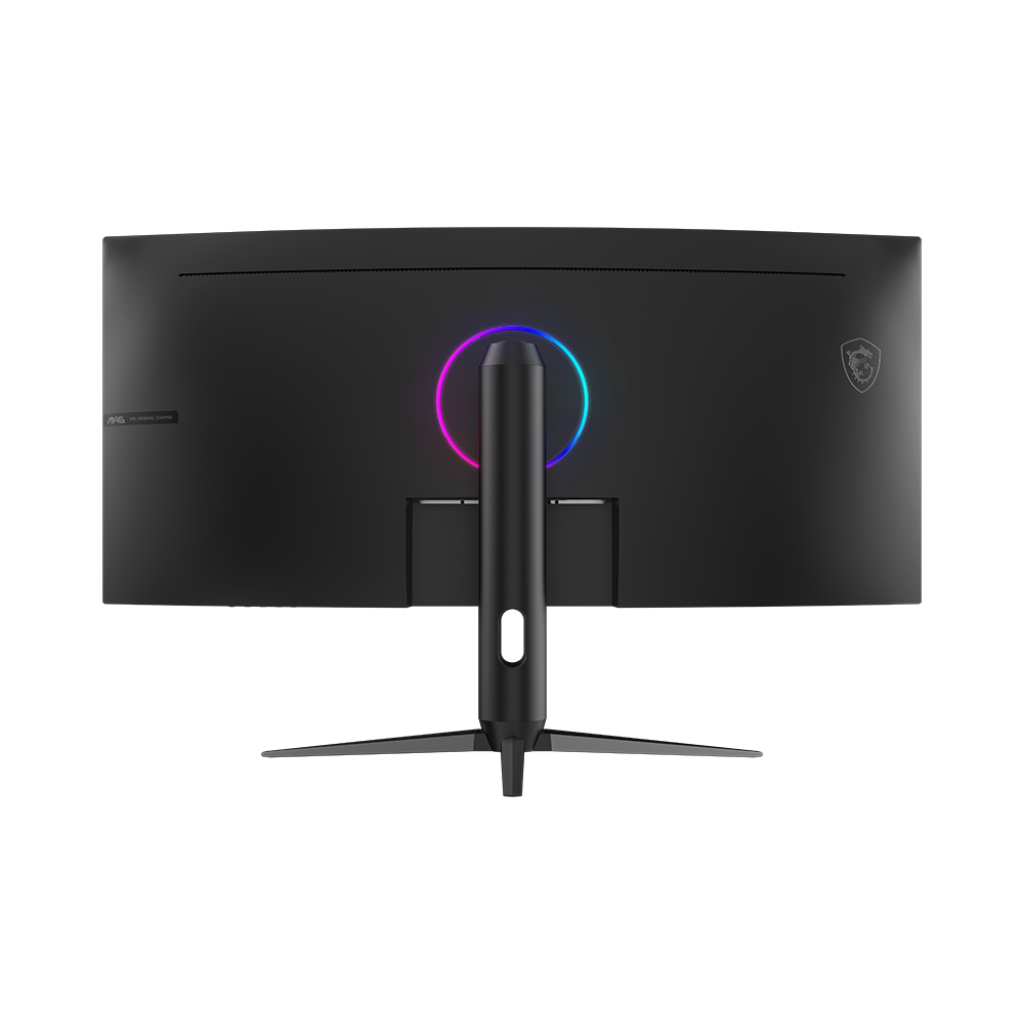 A large main feature product image of MSI MAG 342CQR E2 - 34" Curved Ultrawide 180Hz Fast VA Gaming Monitor