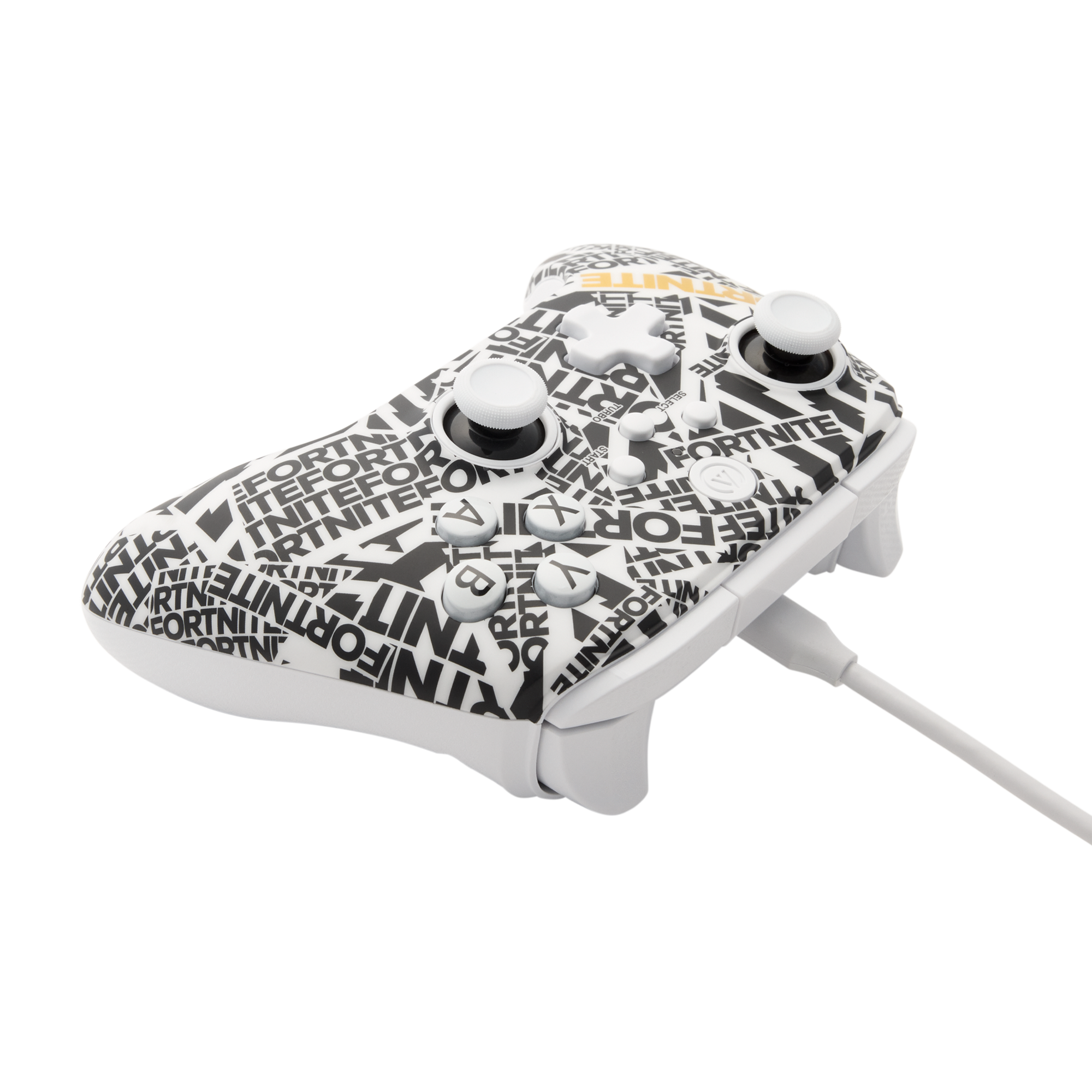 A large main feature product image of PowerA OPS V1 Wireless Cloud Gaming Controller - Fortnite Edition