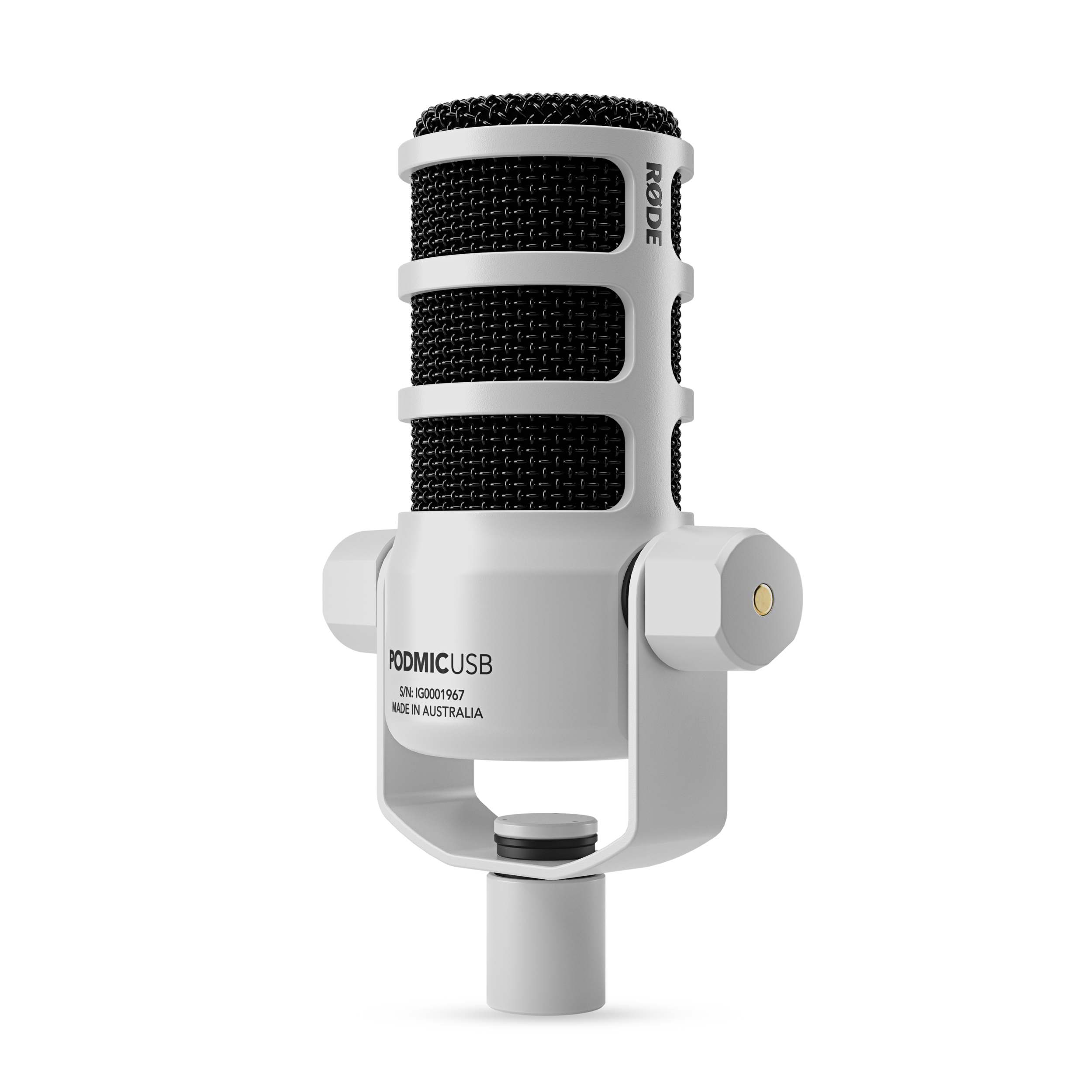 RODE PodMic USB - Versatile Broadcast USB Type-C/XLR Microphone (White