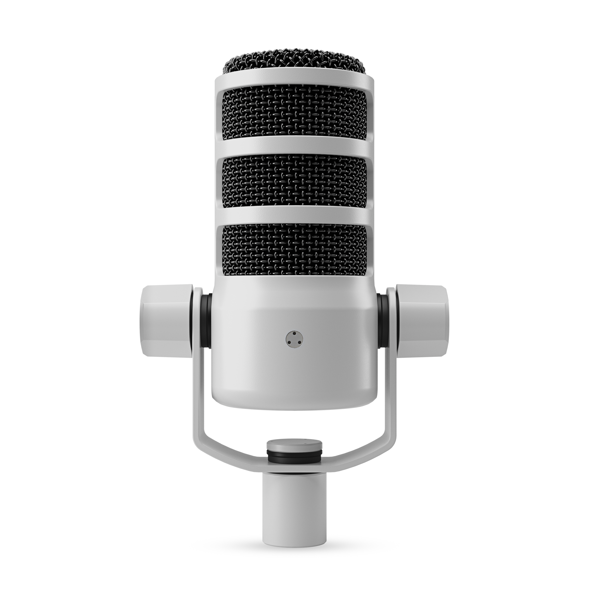 A large main feature product image of RODE PodMic USB - Versatile Broadcast USB Type-C/XLR Microphone (White)