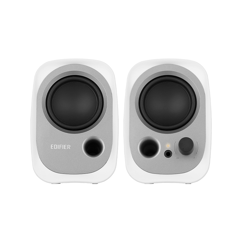 A large main feature product image of Edifier R12U 2.0 USB Speakers (White)