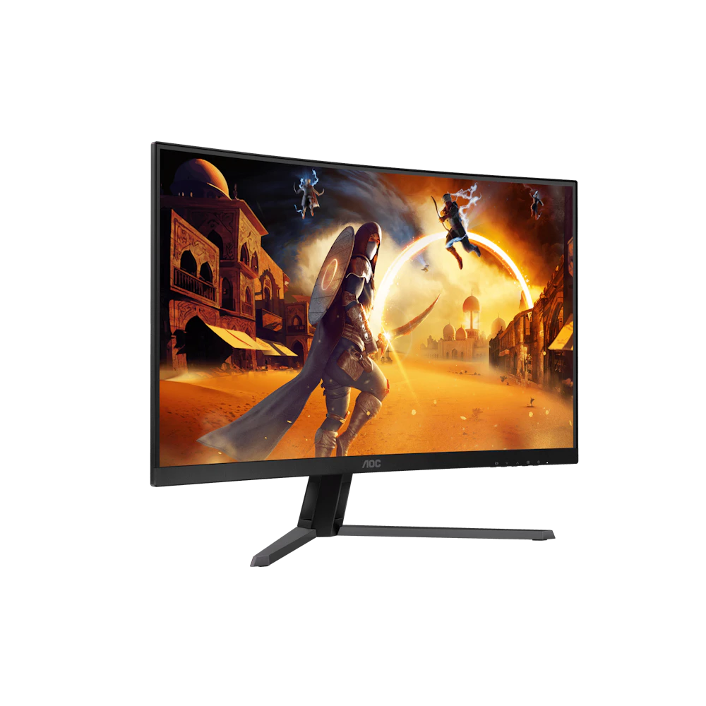A large main feature product image of AOC CQ32G4E - 32" Curved 1440p 180Hz VA Monitor