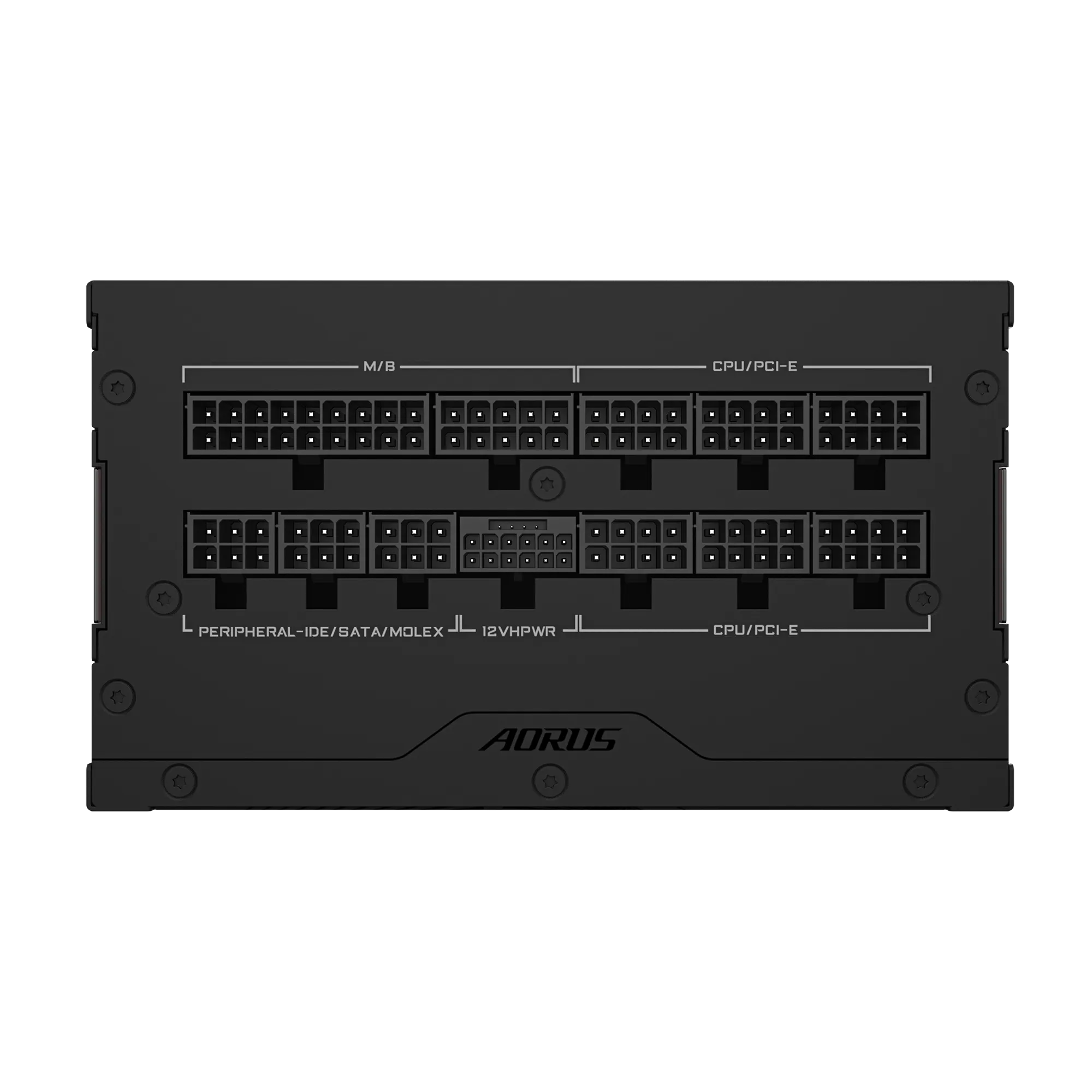 A large main feature product image of Gigabyte AORUS ELITE 1000W Platinum PCIe 5.0 ATX Modular PSU